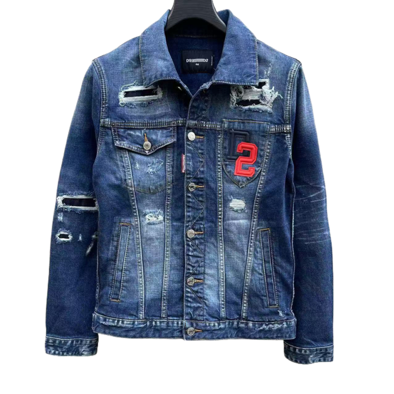 SOLA-DSQ2 2024ss Man Hole Denim Jacket