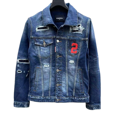 SOLA-DSQ2 2024ss Man Hole Denim Jacket