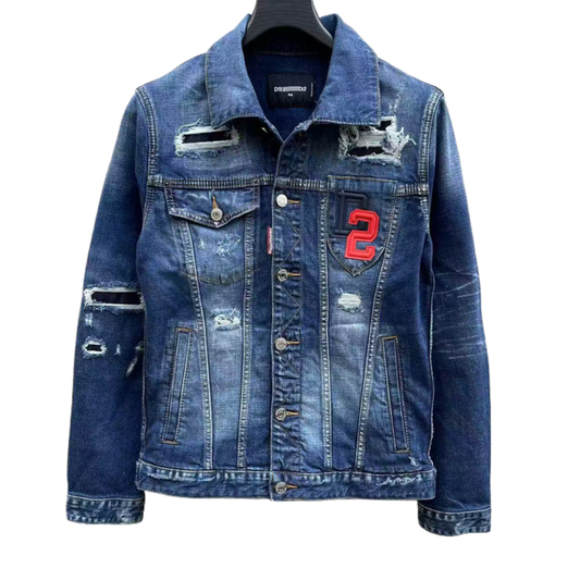 SOLA-DSQ2 2024ss Man Hole Denim Jacket