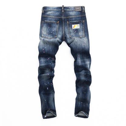 SOLA-DSQ2 2024ss Spray Paint Jeans