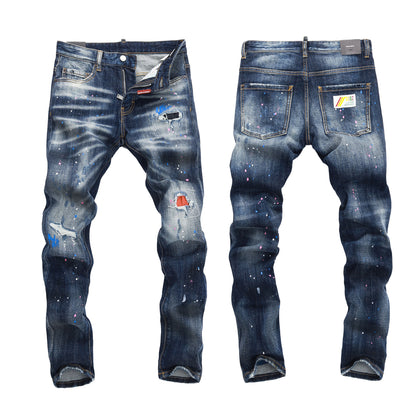 SOLA-DSQ2 2024ss Spray Paint Jeans