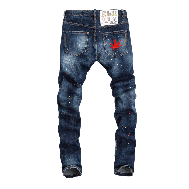 SOLA-DSQ2 New Man Ink Splash Jeans