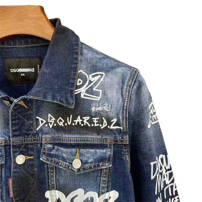 DSQ2 2024ss Man Letters Denim Jacket