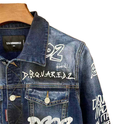 DSQ2 2024ss Man Letters Denim Jacket