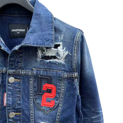 SOLA-DSQ2 2024ss Man Hole Denim Jacket