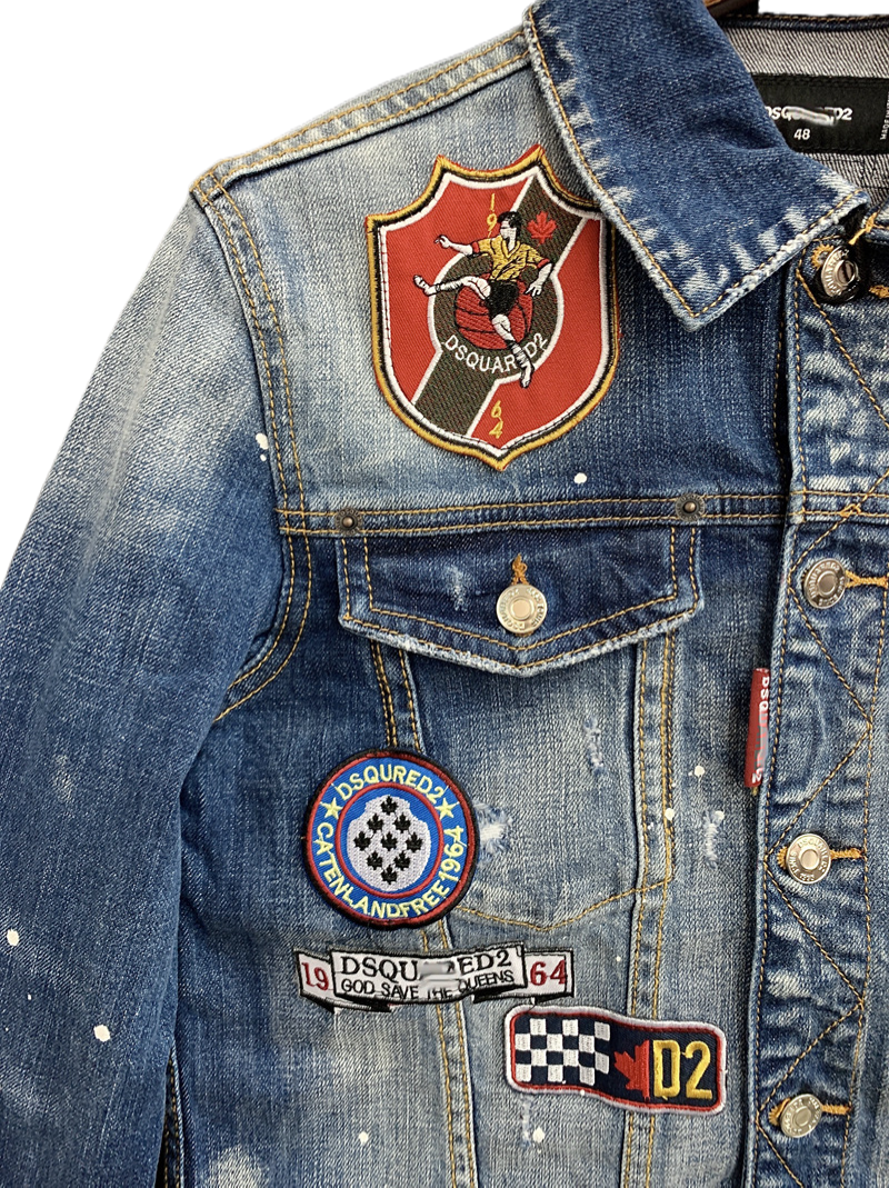 SOLA-DSQ2 2024ss Man Badge Denim Jacket