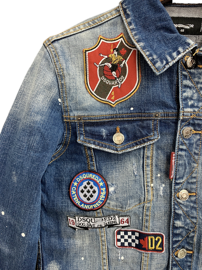 SOLA-DSQ2 2024ss Man Badge Denim Jacket