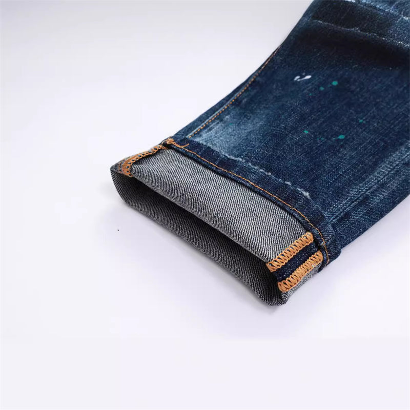 SOLA-DSQ2 New Man Ink Splash Jeans