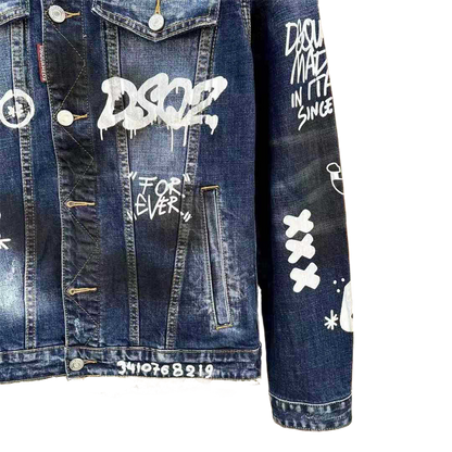 DSQ2 2024ss Man Letters Denim Jacket