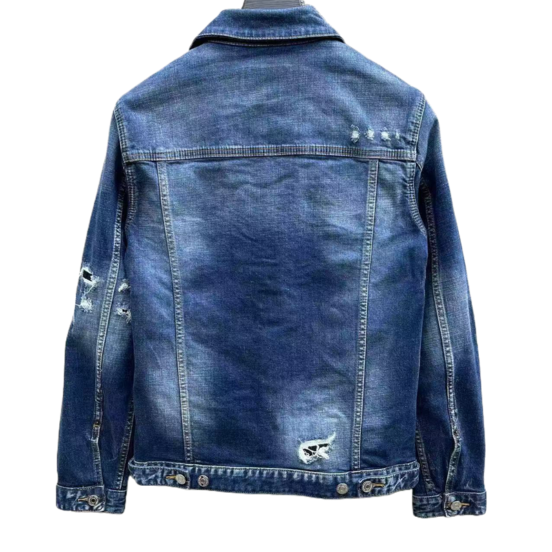 SOLA-DSQ2 2024ss Man Hole Denim Jacket