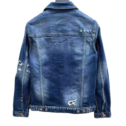 SOLA-DSQ2 2024ss Man Hole Denim Jacket