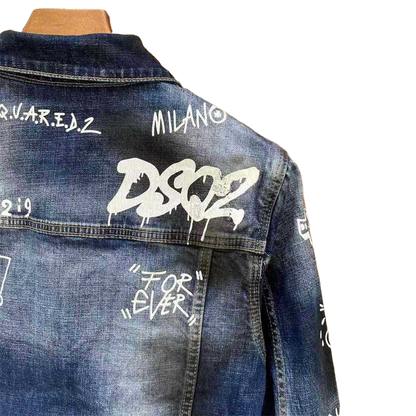 DSQ2 2024ss Man Letters Denim Jacket