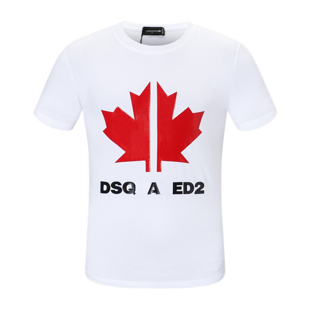 New-D2 Maple Leaf Print T-shirt