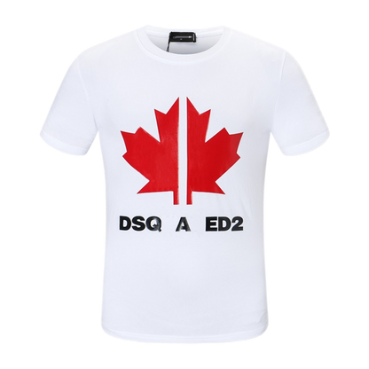 New-D2 Maple Leaf Print T-shirt