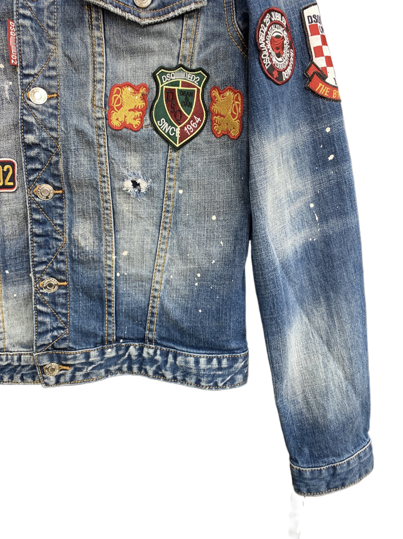 SOLA-DSQ2 2024ss Man Badge Denim Jacket