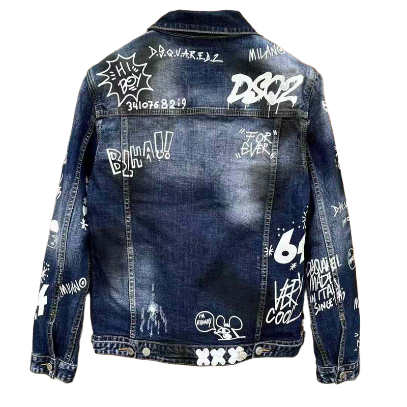 DSQ2 2024ss Man Letters Denim Jacket