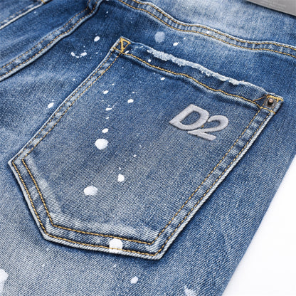 SOLA-DSQ2 New Letter embroidery Jeans