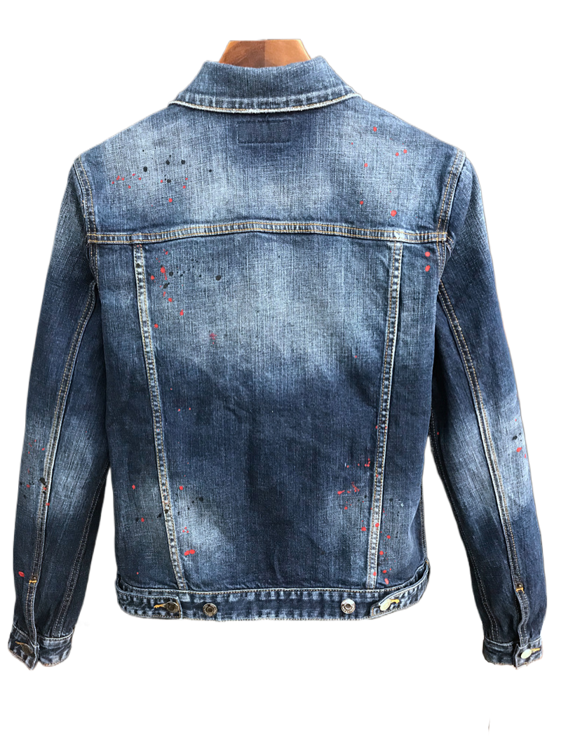 SOLA-DSQ2 2024ss Man Embroidery Denim Jacket