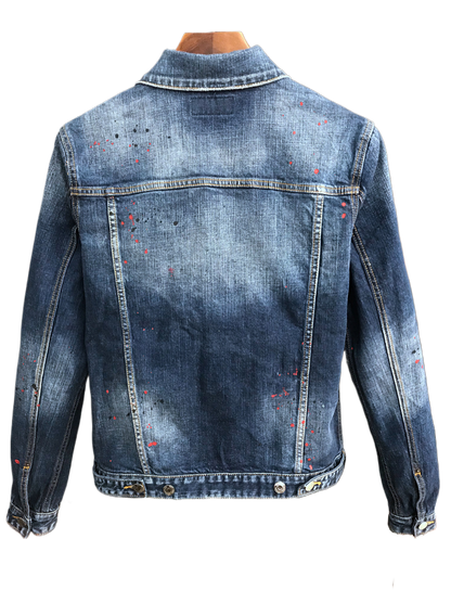 SOLA-DSQ2 2024ss Man Embroidery Denim Jacket