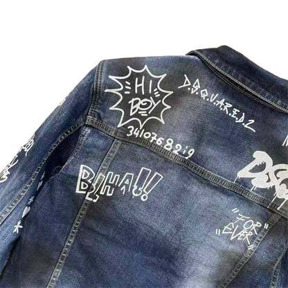 DSQ2 2024ss Man Letters Denim Jacket