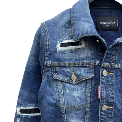 SOLA-DSQ2 2024ss Man Hole Denim Jacket