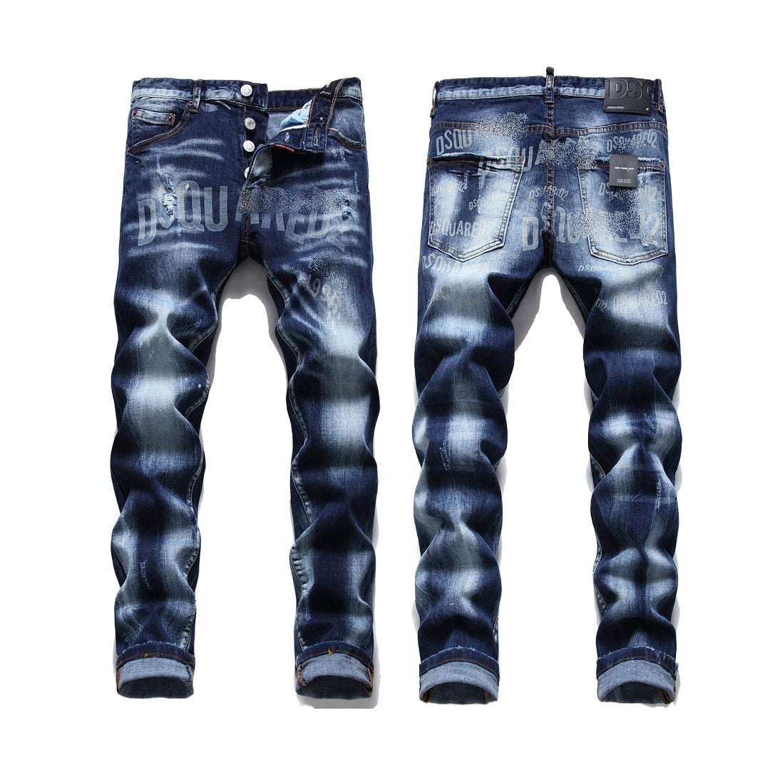 SOLA-DSQ2 24SS printing Jeans