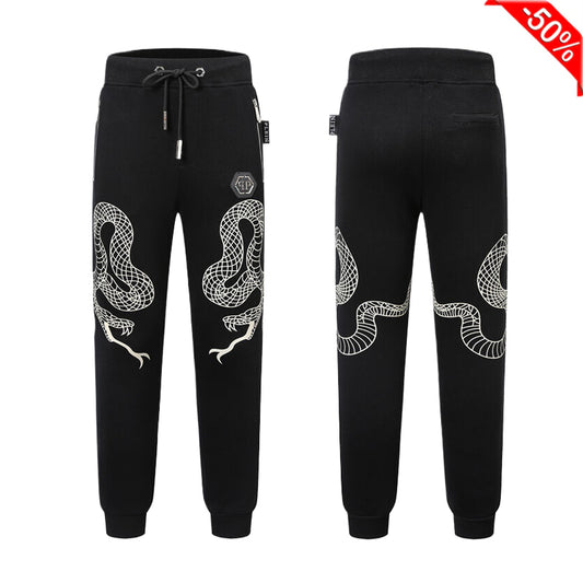 PP Men's Snake Print Sweatpants