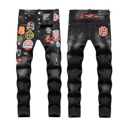 SOLA-DSQ2 24ss printing Jeans