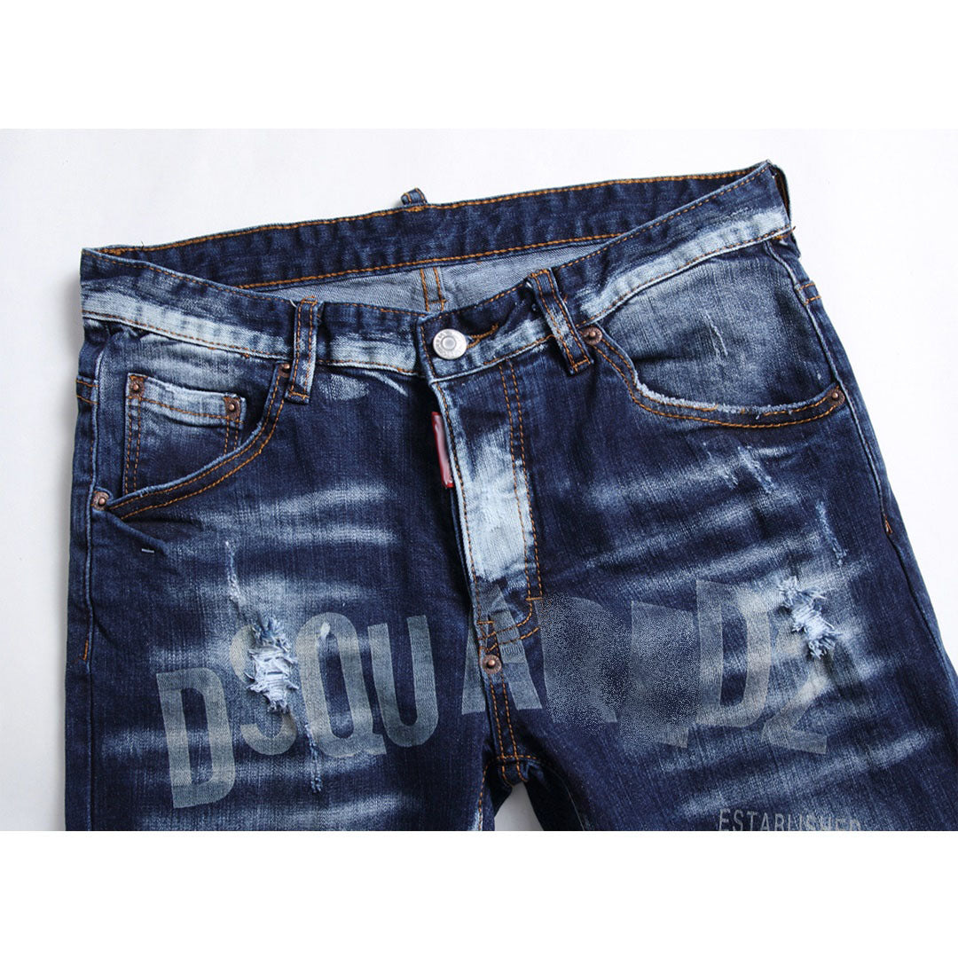 SOLA-DSQ2 24SS printing Jeans