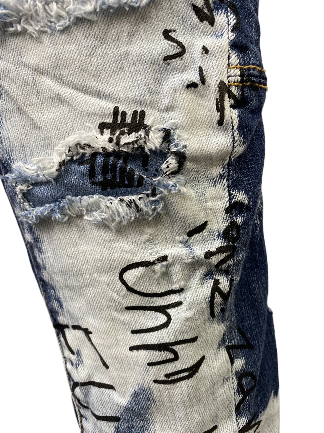 D2 Man Ink Splash Hole Jeans