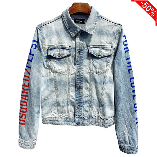 SOLA-DSQ2 2024ss Man Prints Denim Jacket