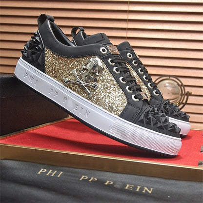 PP New Men's Skull Diamond Sneakers