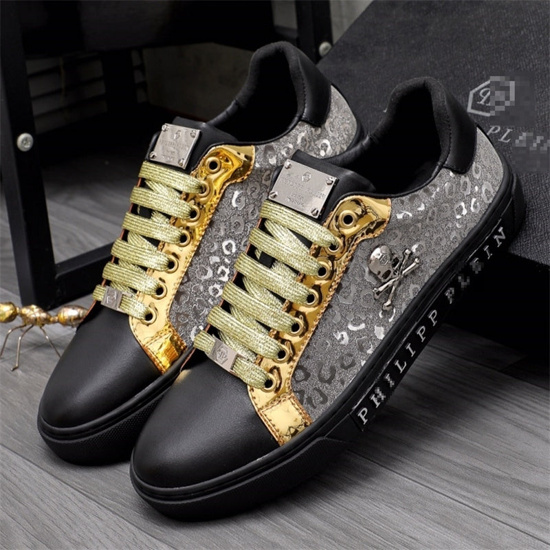 PP Men New Men's Skull Diamond Sneakers