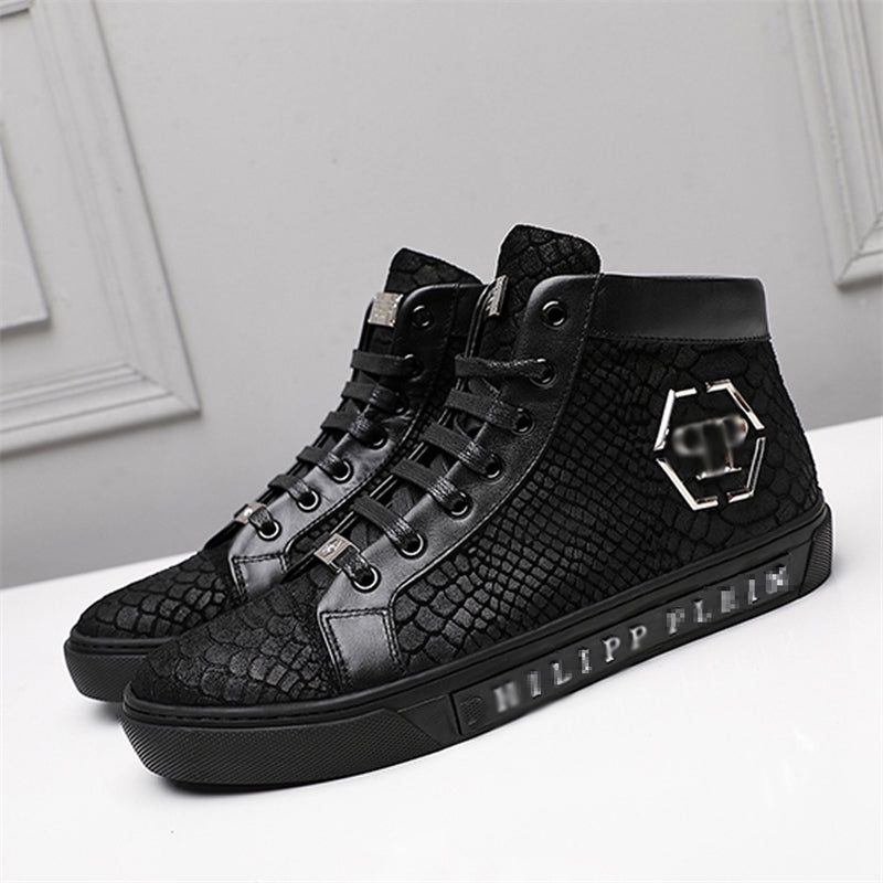 PP New Men's high-top leather Sneakers