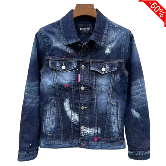 DSQ2 2024ss Man Hole Denim Jacket