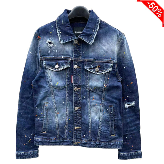 DSQ2 2024ss Man Hole Denim Jacket