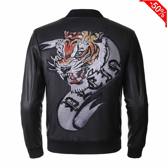 PP Men Angry Bear Embroidery Jacket