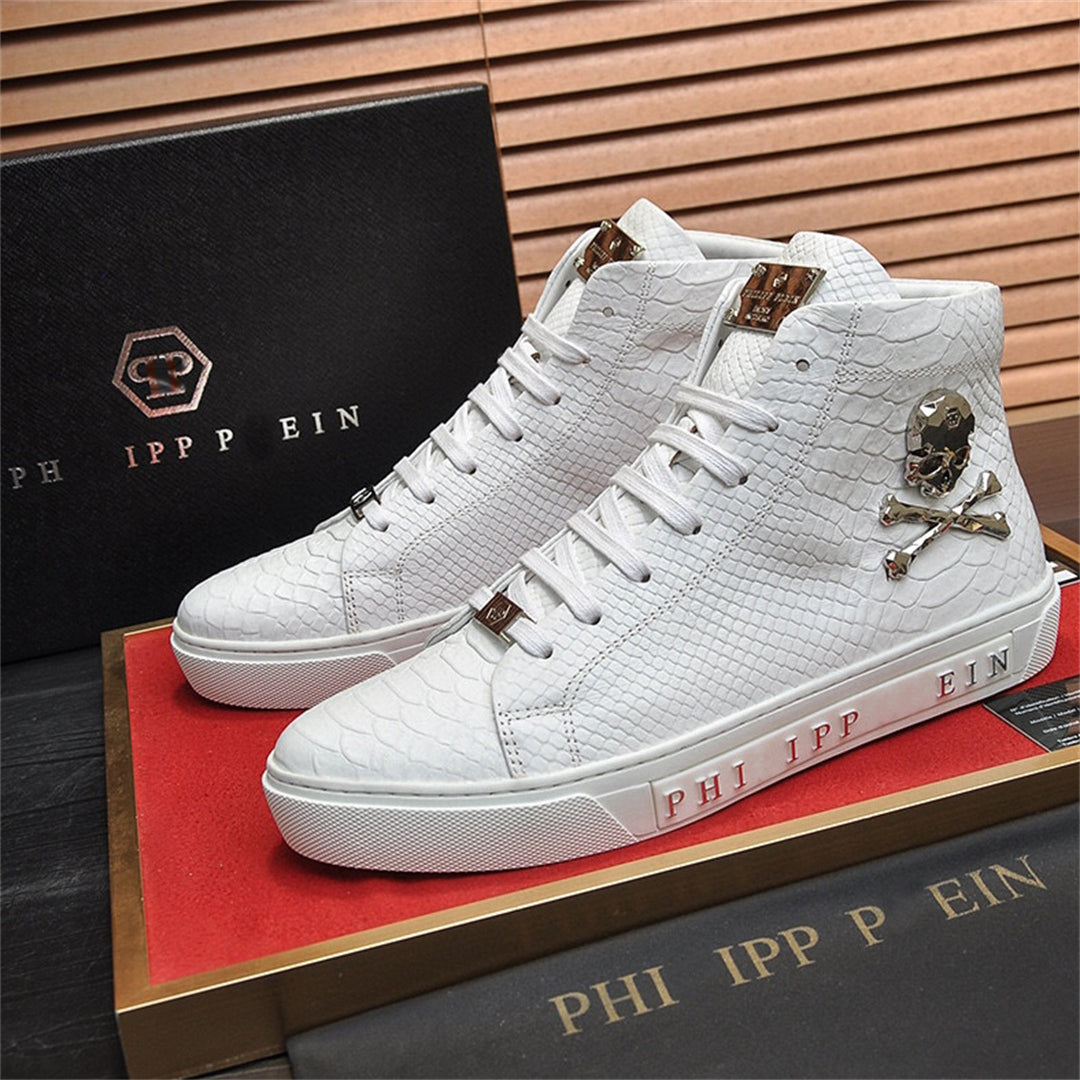 PP New Men's high-top leather Sneakers