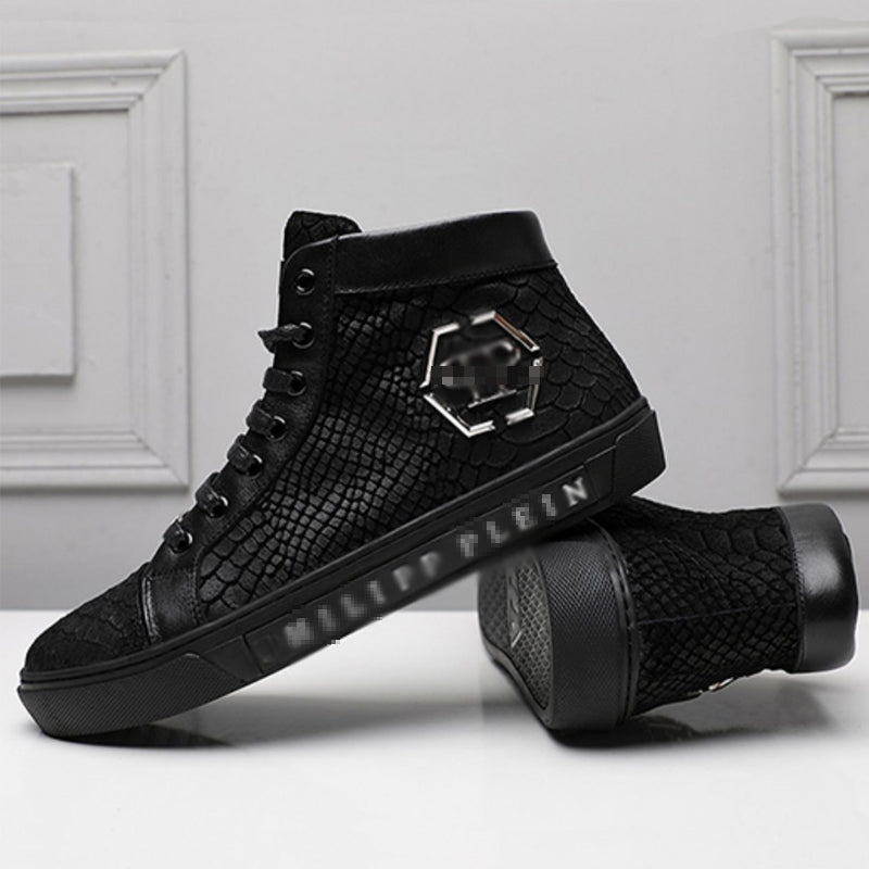 PP New Men's high-top leather Sneakers