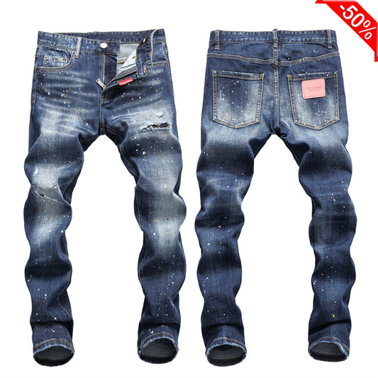 SOLA-DSQ2 New Man Ink Splash Jeans