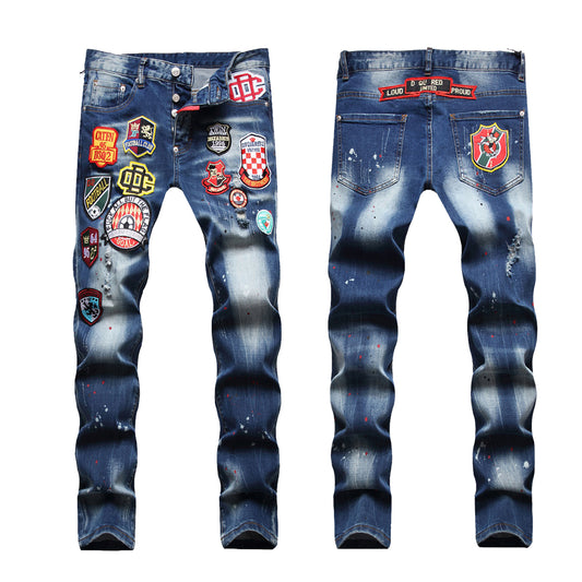 SOLA-DSQ2 24ss printing Jeans