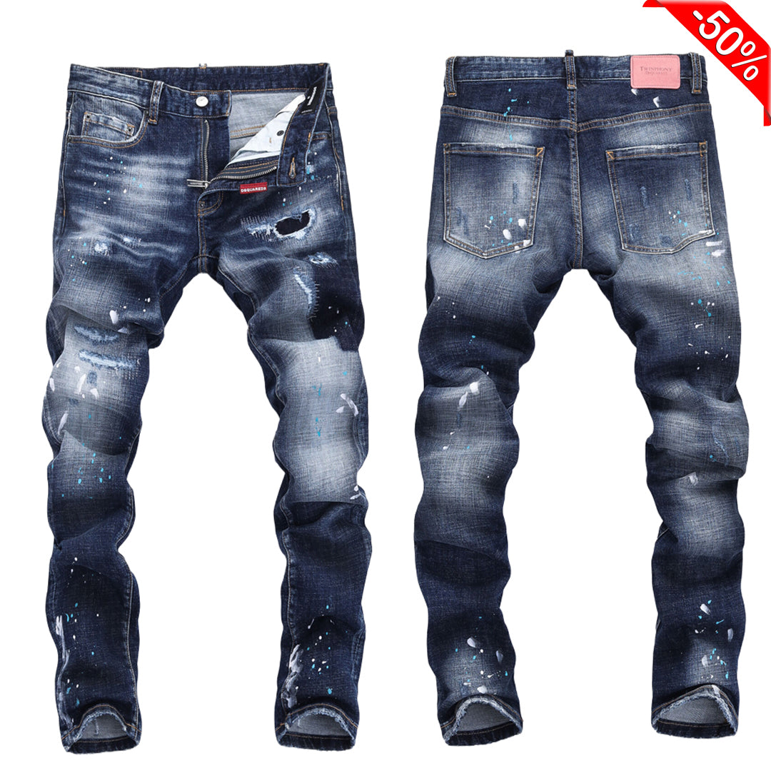 SOLA-DSQ2 Hole Process Jeans 