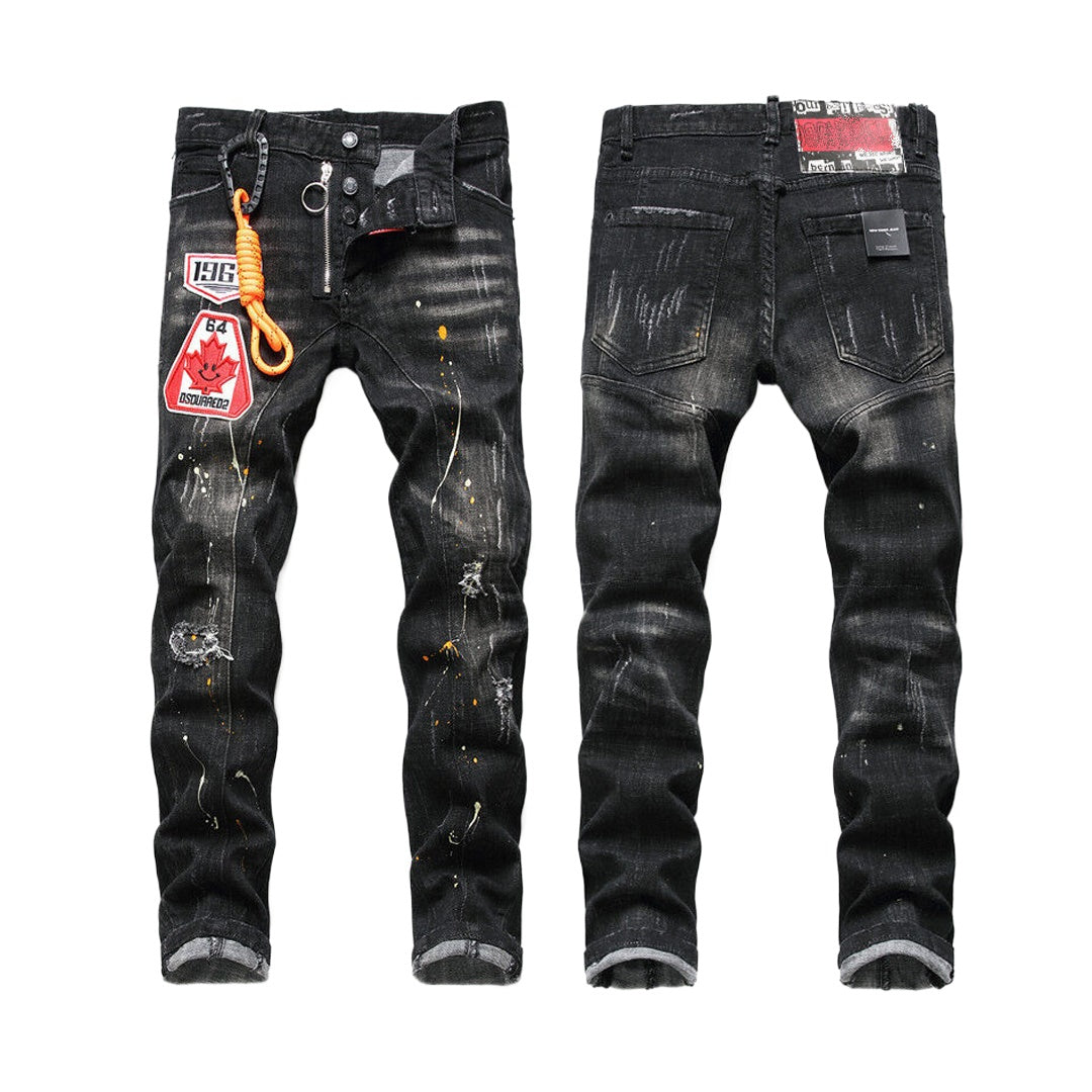 SOLA-DSQ2 Maple leaf personalized Jeans