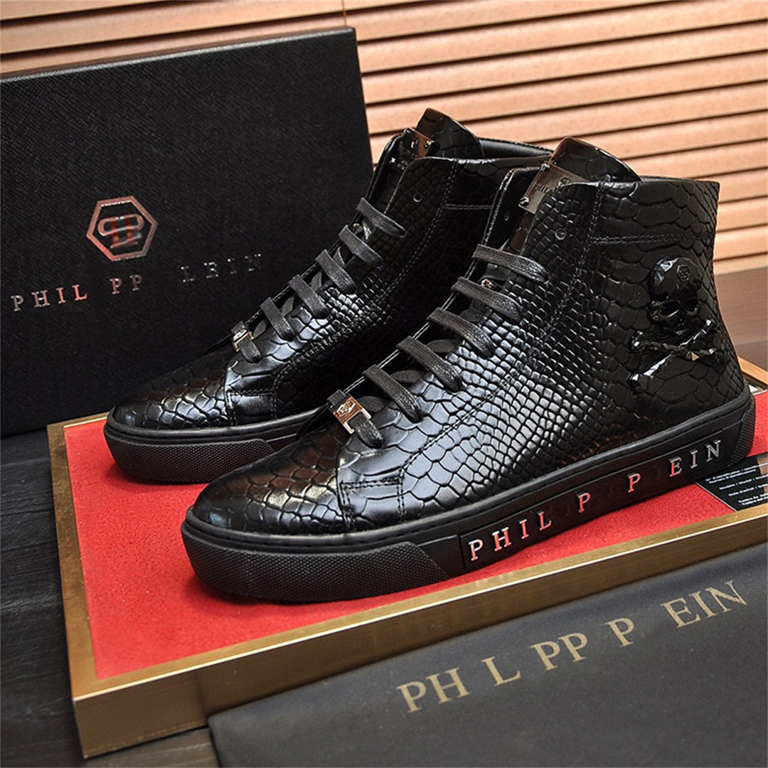 PP New Men's high-top leather Sneakers