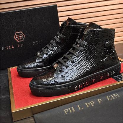 PP New Men's high-top leather Sneakers