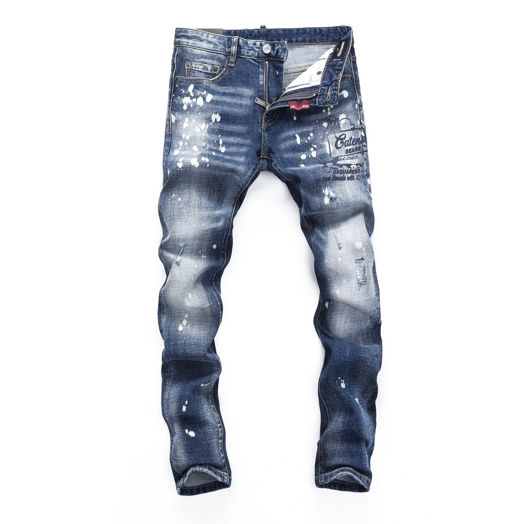 SOLA-DSQ2 Ink splash 2024ss Jeans