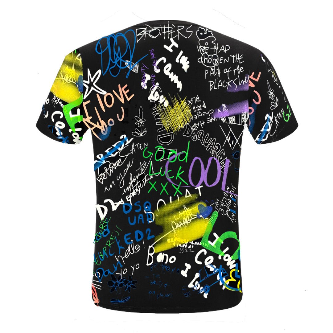 New-D2 Graffiti Craft Cotton T-shirt