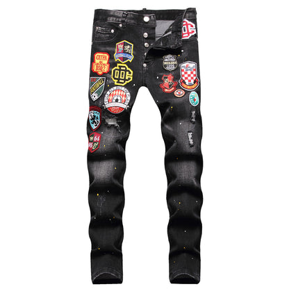 SOLA-DSQ2 24ss printing Jeans