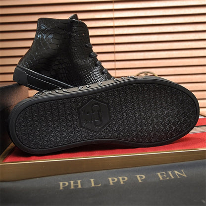 PP New Men's high-top leather Sneakers