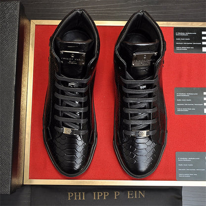 PP New Men's high-top leather Sneakers